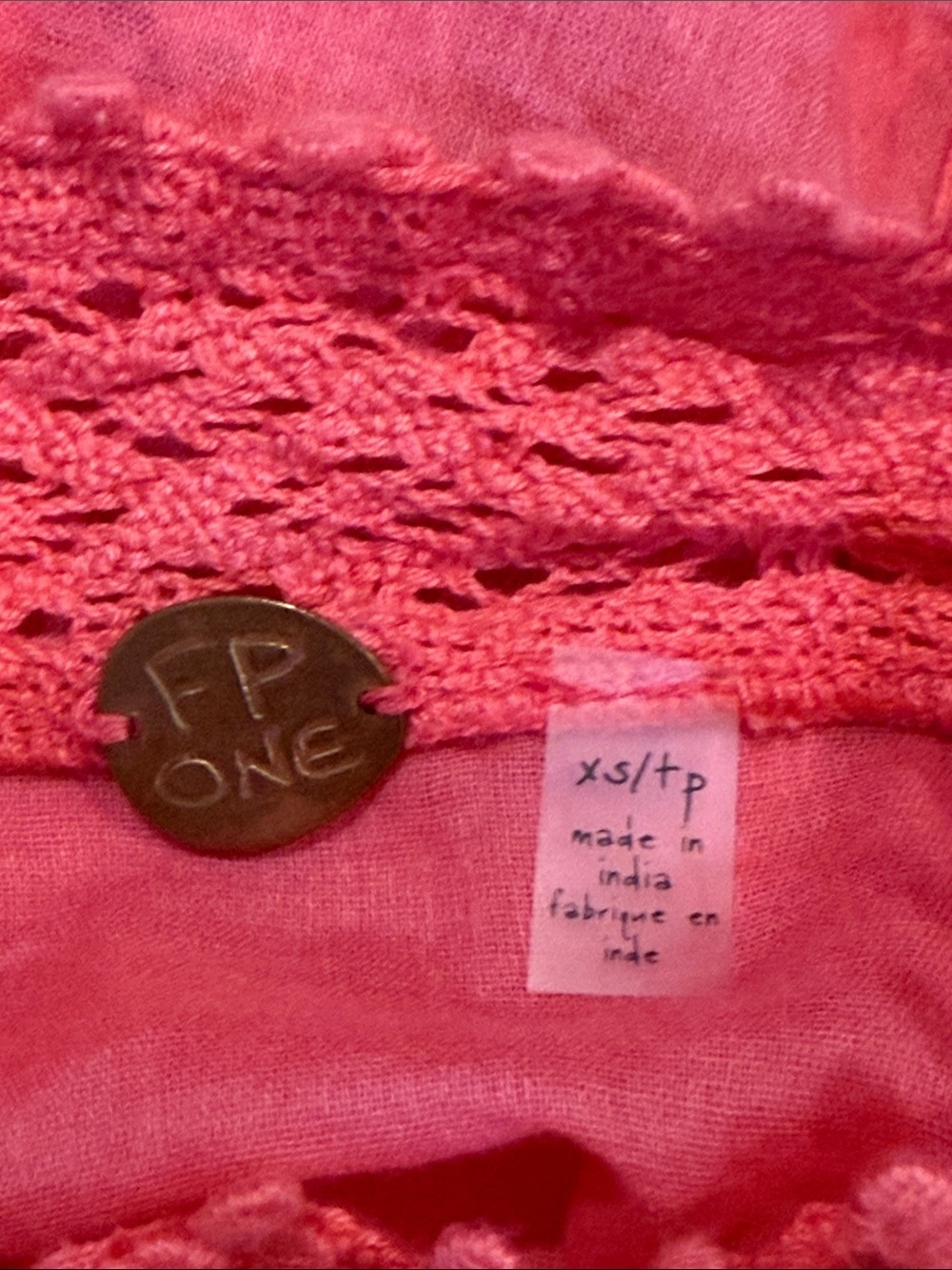 FP One Button Front Blouse — Pink - Picture 2 of 7